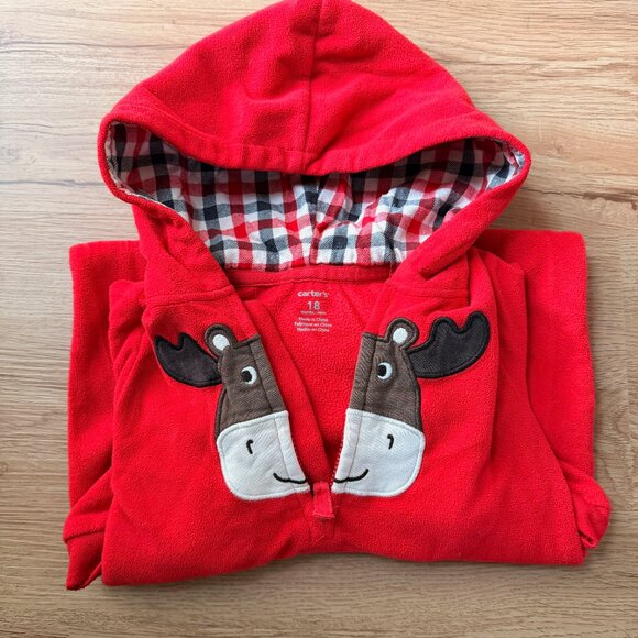 Carter's Red Reindeer One Piece - Size 18mos - Picture 3 of 3